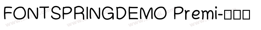 FONTSPRINGDEMO Premi字体转换